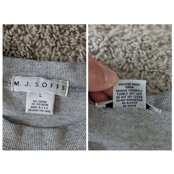 Vintage M. J. SOFFE Florida Gators Sweatshirt Mens L Gray-Blue Embroidered USA - Picture 3 of 10